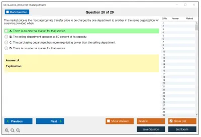 IIA IIA-ACCA ACCA CIA Challenge Exam Practice test exam simulator test engine exam Prep practice test questions answers Image 20