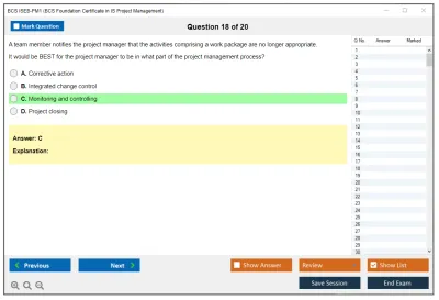 BCS ISEB-PM1 BCS Foundation Certificate in IS Project Management Practice test exam simulator test engine exam Prep practice test questions answers Image 18