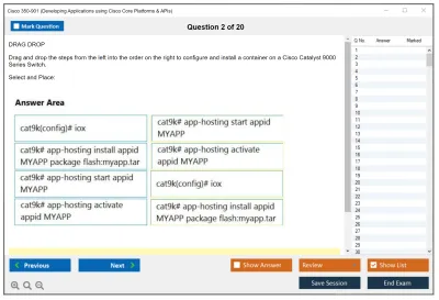 Cisco 350-901 Developing Applications using Cisco Core Platforms and APIs (DEVCOR) Practice test exam simulator test engine exam Prep practice test questions answers Image 2