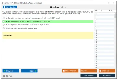CrowdStrike CCFA-200 CrowdStrike Certified Falcon Administrator Practice test exam simulator test engine exam Prep practice test questions answers Image 1