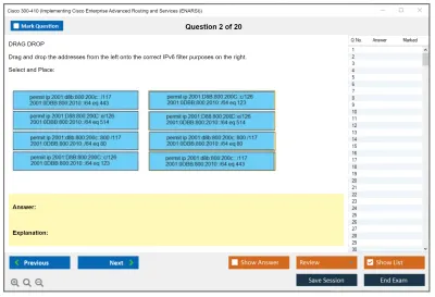 Cisco 300-410 Implementing Cisco Enterprise Advanced Routing and Services (300-410 ENARSI) Practice test exam simulator test engine exam Prep practice test questions answers Image 2