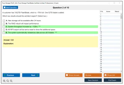 Pure Storage FBAP_002 Pure Storage FlashBlade Certified Architect Professional (FBAP_002) Exam Practice test exam simulator test engine exam Prep practice test questions answers Image 2