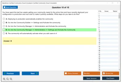 Salesforce Certified-Community-Cloud-Consultant Salesforce Certified Community Cloud Consultant Practice test exam simulator test engine exam Prep practice test questions answers Image 15