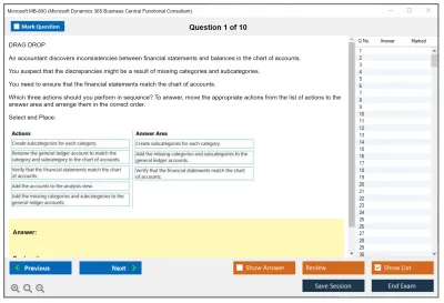 Microsoft MB-800 Microsoft Dynamics 365 Business Central Functional Consultant Practice test exam simulator test engine exam Prep practice test questions answers Image 1