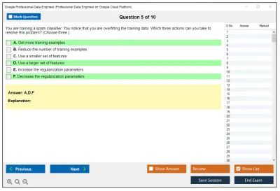 Google Professional-Data-Engineer Google Professional Data Engineer Exam Practice test exam simulator test engine exam Prep practice test questions answers Image 5