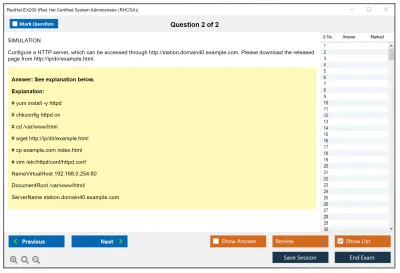 RedHat EX200 Red Hat Certified System Administrator - RHCSA (8.2) Practice test exam simulator test engine exam Prep practice test questions answers Image 2