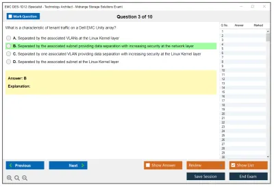 EMC DES-1D12 Specialist - Technology Architect Midrange Storage Solutions Exam Practice test exam simulator test engine exam Prep practice test questions answers Image 3