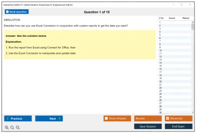 Salesforce ADM-211 Administration Essentials for Experienced Admin Practice test exam simulator test engine exam Prep practice test questions answers Image 1