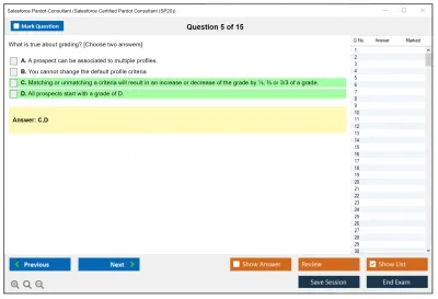 Salesforce Pardot-Consultant Salesforce Certified Pardot Consultant Practice test exam simulator test engine exam Prep practice test questions answers Image 5