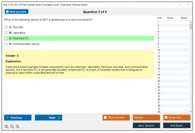 iSQI CTFL-AuT ISTQB Certified Tester Foundation Level - Automotive Software Tester Practice test exam simulator test engine exam Prep practice test questions answers Image 3