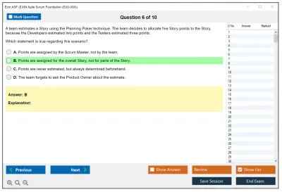 Exin ASF Agile Scrum Foundation Practice test exam simulator test engine exam Prep practice test questions answers Image 6