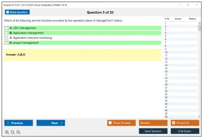 Huawei H13-531_V2.0 HCIE-Cloud Computing (Written) V2.0 Practice test exam simulator test engine exam Prep practice test questions answers Image 5