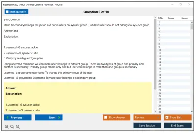RedHat RH202 RHCT (Redhat Certified Technician) RH202 Practice test exam simulator test engine exam Prep practice test questions answers Image 2