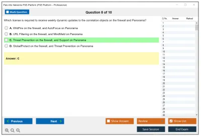 Palo Alto Networks PSE-Platform PSE Platform – Professional Practice test exam simulator test engine exam Prep practice test questions answers Image 8