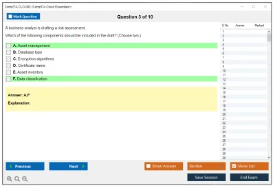 CompTIA CLO-002 CompTIA Cloud Essentials+ Practice test exam simulator test engine exam Prep practice test questions answers Image 3