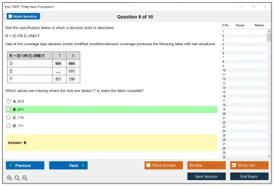 Exin TMPF TMap Next Foundation Practice test exam simulator test engine exam Prep practice test questions answers Image 9
