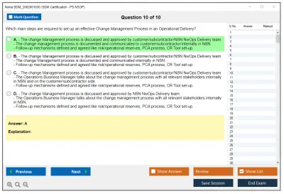Nokia SDM_2002001030 SDM Certification - PS NSOP Practice test exam simulator test engine exam Prep practice test questions answers Image 10