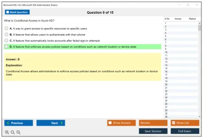 Microsoft MS-102 Microsoft 365 Administrator Exam Practice test exam simulator test engine exam Prep practice test questions answers Image 9