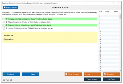Salesforce Certified-Heroku-Architecture-Designer Salesforce Certified Heroku Architect Practice test exam simulator test engine exam Prep practice test questions answers Image 5