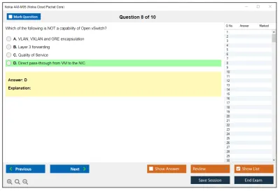Nokia 4A0-M05 Nokia Cloud Packet Core Practice test exam simulator test engine exam Prep practice test questions answers Image 8