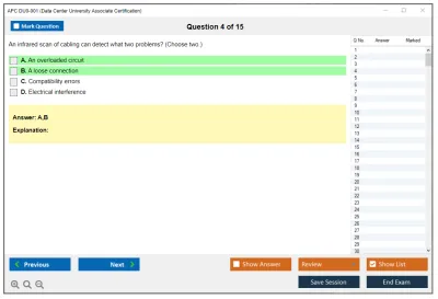 APC DU0-001 Data Center University Associate Certification Practice test exam simulator test engine exam Prep practice test questions answers Image 4