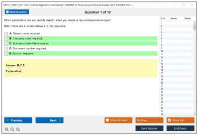 SAP C_TS4FI_2021 SAP Certified Associate - SAP S/4HANA 2021 for Financial Accounting Practice test exam simulator test engine exam Prep practice test questions answers Image 1