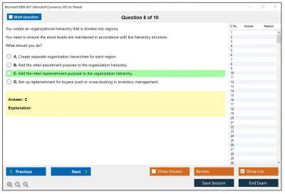 Microsoft MB6-897 Microsoft Dynamics 365 for Retail Practice test exam simulator test engine exam Prep practice test questions answers Image 8