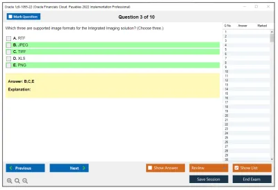 Oracle 1z0-1055-22 Oracle Financials Cloud: Payables 2022 Implementation Professional Practice test exam simulator test engine exam Prep practice test questions answers Image 3