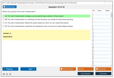 SAP C_TS4FI_2020 SAP Certified Application Associate - SAP S/4HANA for Financial Accounting Associates (SAP S/4HANA 2020) Practice test exam simulator test engine exam Prep practice test questions answers Image 10