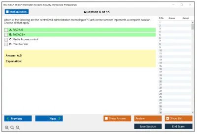 ISC2 ISSAP ISSAP Information Systems Security Architecture Professional Practice test exam simulator test engine exam Prep practice test questions answers Image 6