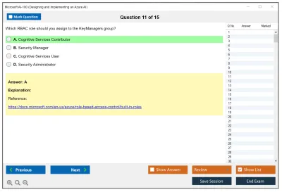 Microsoft AI-100 Designing and Implementing an Azure AI Practice test exam simulator test engine exam Prep practice test questions answers Image 11