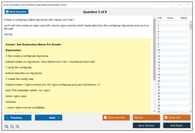 Linux Foundation CKA Certified Kubernetes Administrator (CKA) Program Practice test exam simulator test engine exam Prep practice test questions answers Image 3