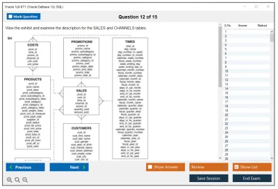Oracle 1z0-071 Oracle Database 12c SQL Practice test exam simulator test engine exam Prep practice test questions answers Image 12