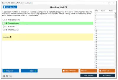 CompTIA JK0-023 CompTIA Network+ certification Practice test exam simulator test engine exam Prep practice test questions answers Image 18