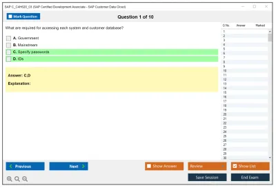 SAP C_C4H620_03 SAP Certified Development Associate - SAP Customer Data Cloud Practice test exam simulator test engine exam Prep practice test questions answers Image 1