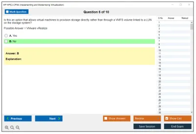 HP HPE2-CP04 Implementing and Modernizing Virtualization Practice test exam simulator test engine exam Prep practice test questions answers Image 6