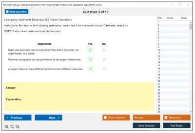 Microsoft MB-920 Microsoft Dynamics 365 Fundamentals Finance and Operations Apps (ERP) Practice test exam simulator test engine exam Prep practice test questions answers Image 3