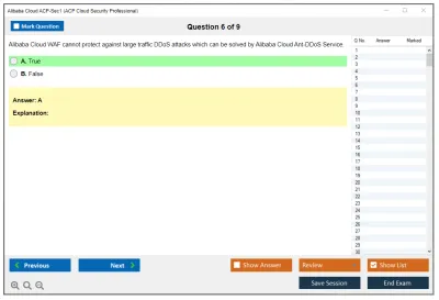 Alibaba Cloud ACP-Sec1 ACP Cloud Security Professional Practice test exam simulator test engine exam Prep practice test questions answers Image 6