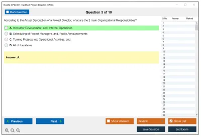 GAQM CPD-001 Certified Project Director (CPD) Practice test exam simulator test engine exam Prep practice test questions answers Image 3