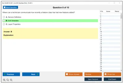 Esri EADE19-001 ArcGIS Desktop Entry 19-001 Practice test exam simulator test engine exam Prep practice test questions answers Image 8