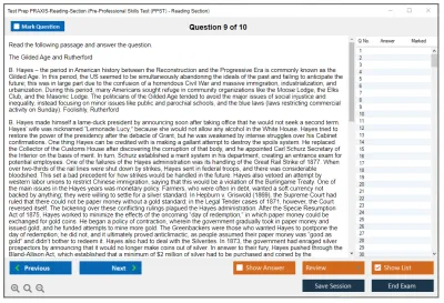 Test Prep PRAXIS-Reading-Section Pre-Professional Skills Test (PPST) - Reading Section Practice test exam simulator test engine exam Prep practice test questions answers Image 9