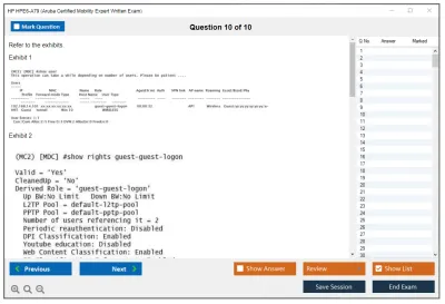 HP HPE6-A79 Aruba Certified Mobility Expert Written Exam Practice test exam simulator test engine exam Prep practice test questions answers Image 10