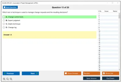 GAQM APM-001 Associate in Project Management (APM) Practice test exam simulator test engine exam Prep practice test questions answers Image 13