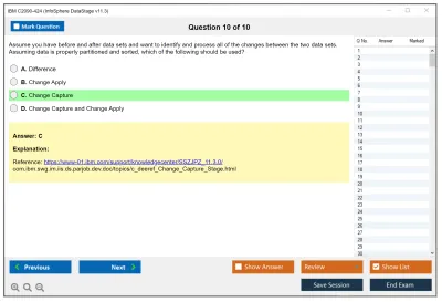 IBM C2090-424 InfoSphere DataStage v11.3 Practice test exam simulator test engine exam Prep practice test questions answers Image 10