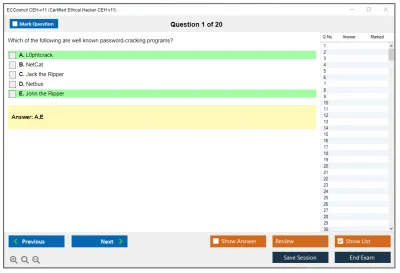 ECCouncil CEH-v11 Certified Ethical Hacker CEH v11 Practice test exam simulator test engine exam Prep practice test questions answers Image 1
