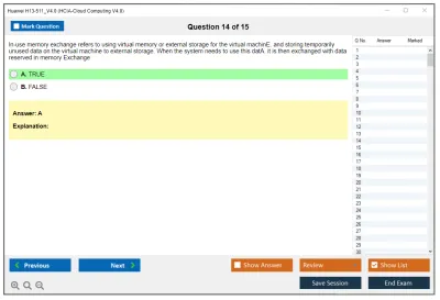 Huawei H13-511_V4.0 HCIA-Cloud Computing V4.0 Practice test exam simulator test engine exam Prep practice test questions answers Image 14
