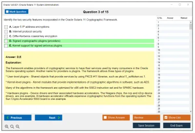 Oracle 1z0-821 Oracle Solaris 11 System Administration Practice test exam simulator test engine exam Prep practice test questions answers Image 3