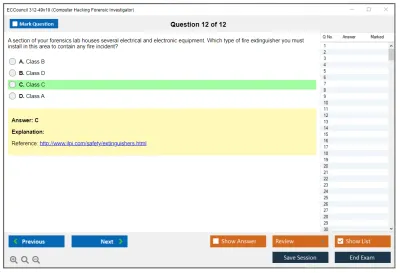 ECCouncil 312-49v10 Computer Hacking Forensic Investigator (CHFI-v10) Practice test exam simulator test engine exam Prep practice test questions answers Image 12