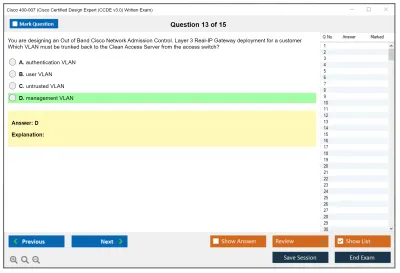 Cisco 400-007 Cisco Certified Design Expert (CCDE v3.0) Practice test exam simulator test engine exam Prep practice test questions answers Image 13