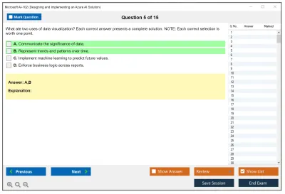 Microsoft AI-102 Designing and Implementing a Microsoft Azure AI Solution Practice test exam simulator test engine exam Prep practice test questions answers Image 5